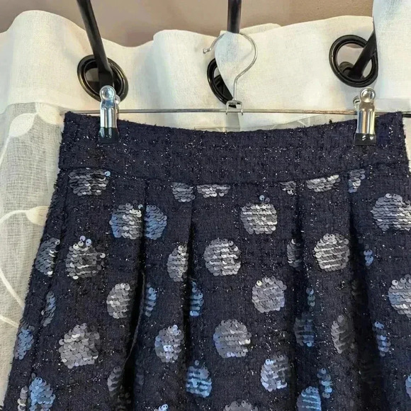 NWT Anthropologie (Eva Franco) Sequin Tweed Mini Skirt, Size 0 - Picture 2 of 6